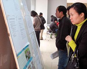 Dự án CT1 Ngô Thì Nhậm (Hà Đông, Hà Nội) thu hút sự quan tâm của nhiều người có thu nhập thấp. Ảnh: Hà Quang