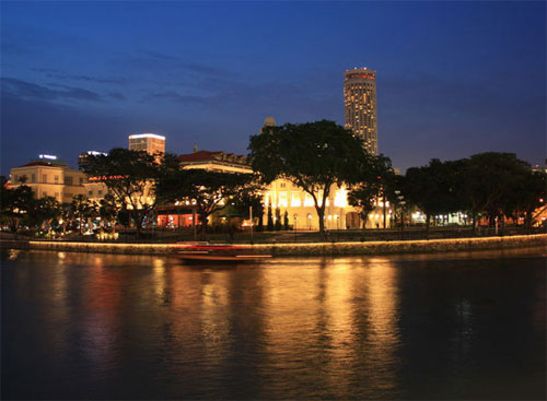 Singapore lung linh trên mặt nước
