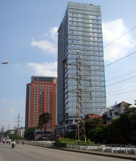 Tháp BIDV, tòa nhà văn phòng tiêu chuẩn hạng A sắp khai trương.