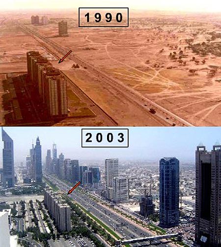 Sự tăng trưởng quá chính là nguyên nhân gây nên thảm họa nhà đất hiện nay tại Dubai.

