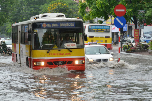 Hà Nội mưa ngập