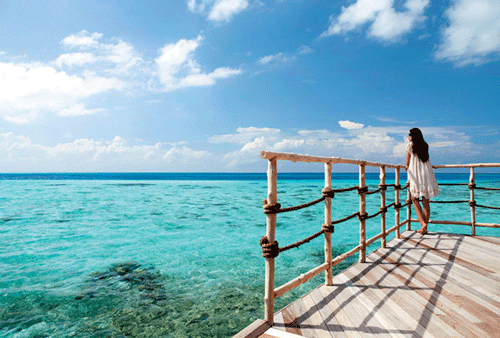 Bình yên bên biển tại Maldives