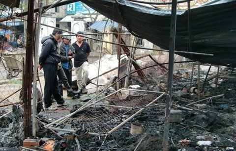 cháy chợ Quảng Bình