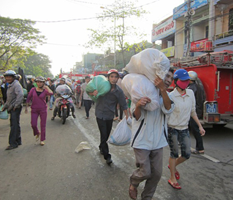 cháy chợ quảng ngãi