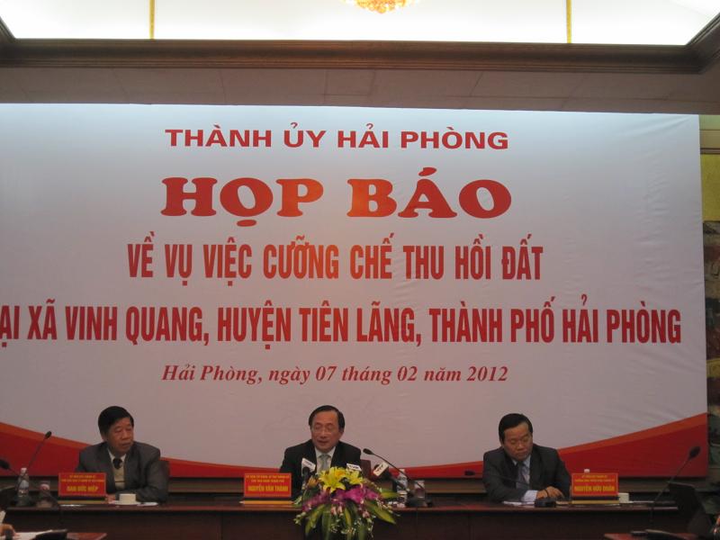 cưỡng chế đất Hải Phòng