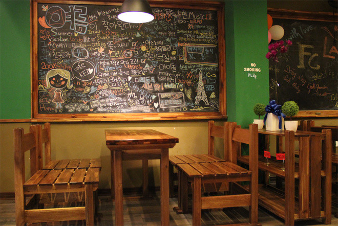 Phong cách Hàn tại quán cà phê Việt