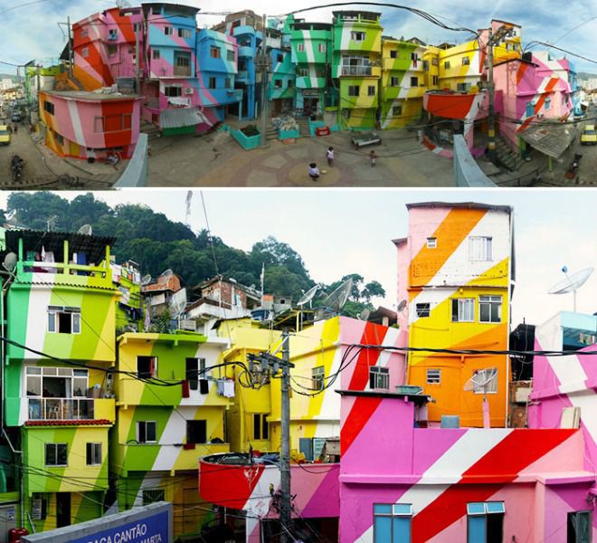 tạo nên sự độc đáo cho các căn nhà ở Brazil.