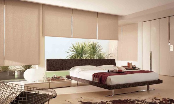 Phòng ngủ master hiện đại, thoáng đãng với hệ thông tầng.