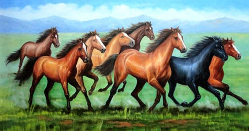  8 chú Ngựa là biểu tượng của sự bá đáo thành công trong phòng làm việc.