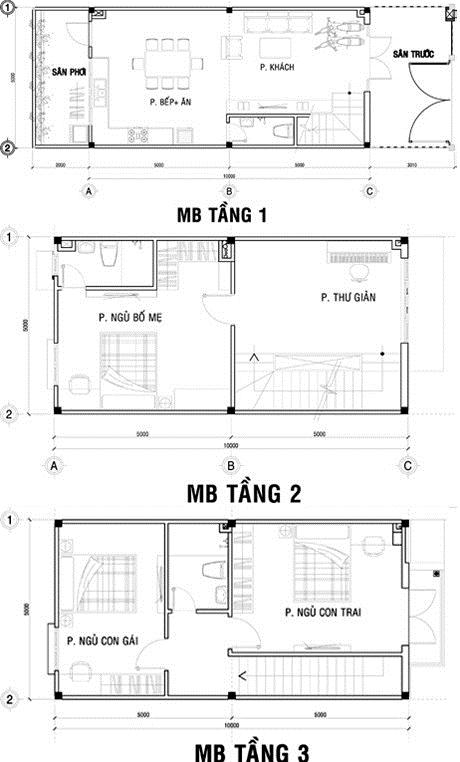 Mặt bằng tư vấn thiết kế của KTS Huỳnh Xuân Hải.