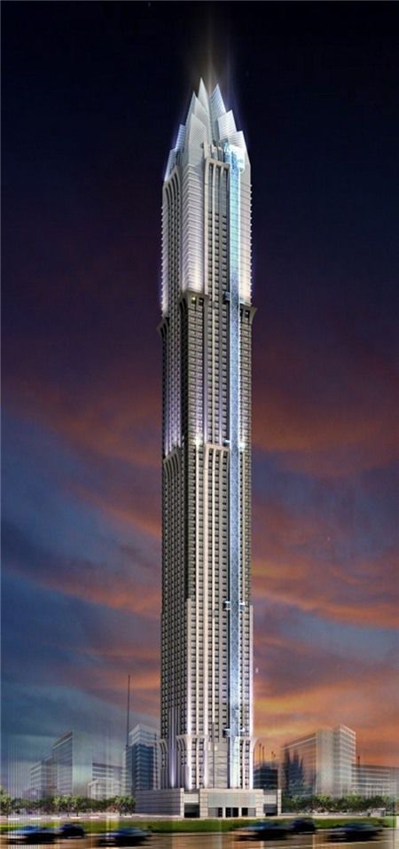 Chiều cao của tòa nhà là 426m, có 101 tầng