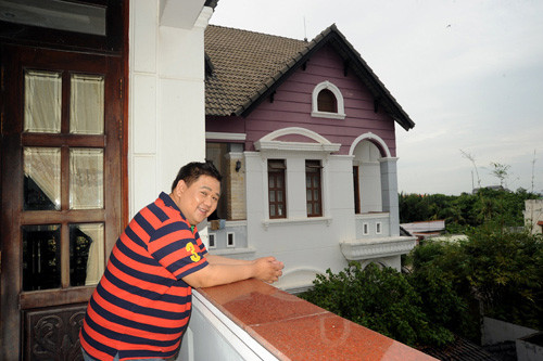 ngôi nhà của Minh Béo rất thoáng mát và rộng rãi.