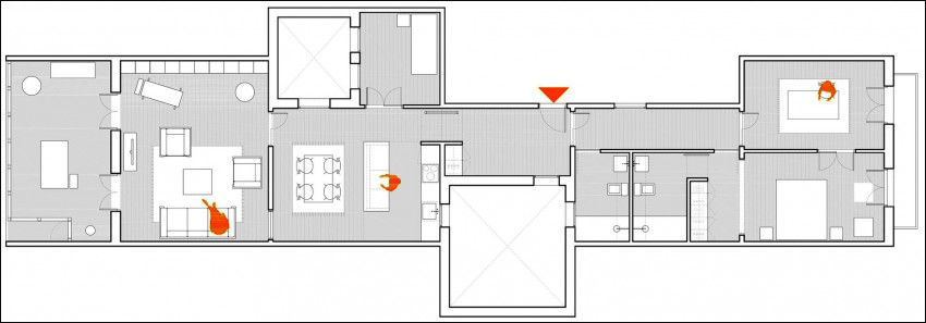 Bản thiết kế 2D của căn hộ.