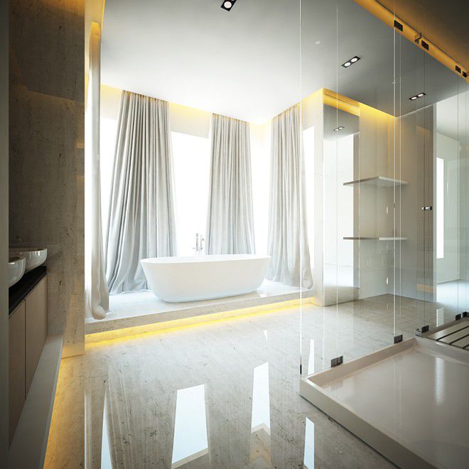 Phòng tắm cực rộng và hiện đại