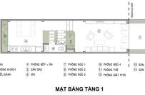 Nhà ống 4 tầng trên diện tích 41m2