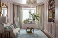 Những mẫu phòng khách đẹp quyến rũ với tông màu hồng pastel dịu ngọt