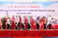 Quảng Ninh: Khởi công xây đường bao biển nối Hạ Long với Cẩm Phả