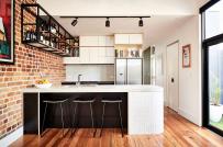 Không gian và kết cấu ấn tượng trong phòng bếp phong cách công nghiệp