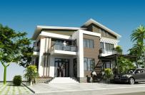 Thiết kế biệt thự sân vườn hai mặt tiền, diện tích 15x15m