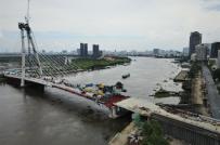 Hợp long cầu Thủ Thiêm 2, nối liền hai bờ sông Sài Gòn