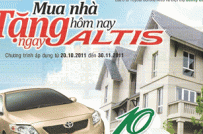 Sunny Garden City: Mua nhà tặng ngay ô tô Altis