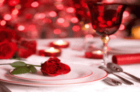 Trang trí bàn ăn cho ngày Valentine nồng ấm