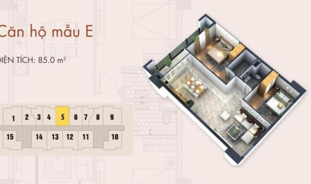 Chung cư C37 Bắc Hà Lê Văn Lương 84m2, giá 26tr/m2, sắp nhận nhà