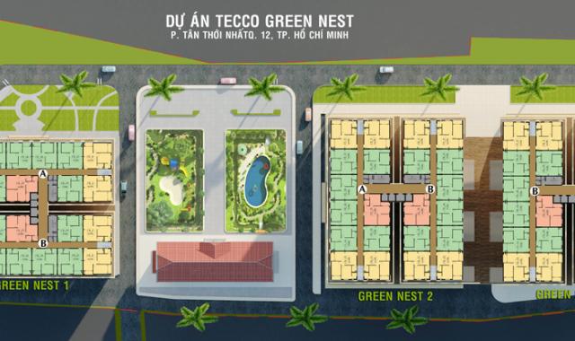 Căn hộ Tecco Green Nest gói vay 30.000 tỷ của BIDV với 2PN. 2BC, 2WC chỉ với 720 triệu, 57,6m