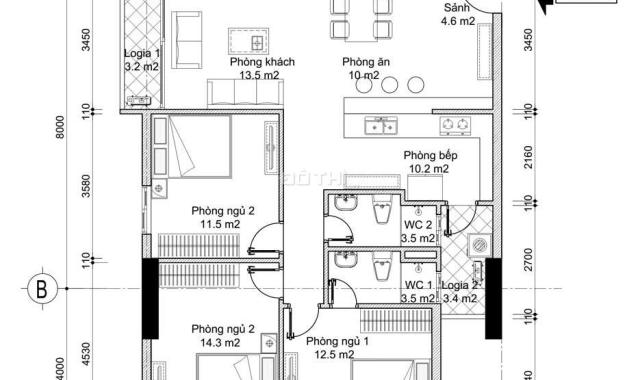 Cần bán gấp căn 3 phòng ngủ, chung cư B1B2 Tây Nam Linh Đàm, tầng trung