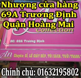 Sang nhượng cửa hàng 69A Trương Định, quận Hoàng Mai, Hà Nội
