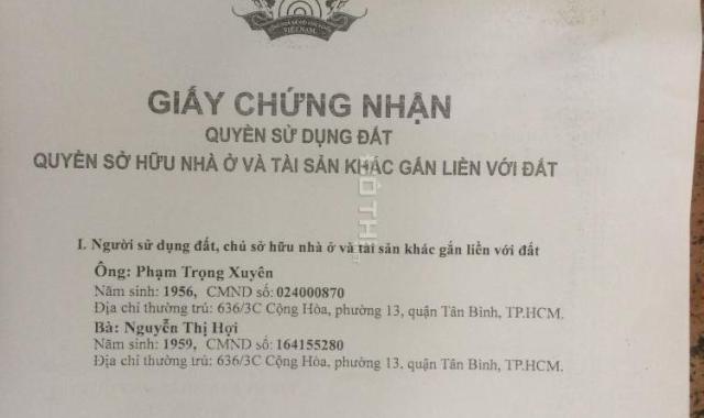 Bán nhà riêng tại đường Nguyễn Văn Quá, Phường Đông Hưng Thuận, Q.12, Hồ Chí Minh dt 63m2, 2.65tỷ