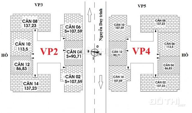 Bán chung cư VP2 - VP4 Linh Đàm các căn 2, 3 và 4 phòng ngủ (86m2 - 90m2 - 107m2 - 137m2)