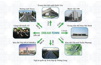 Dream Town giá 15 triệu/m2, nhận nhà ở ngay, chìa khóa liền tay