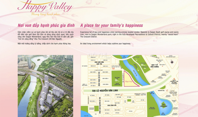 Cần cho thuê mặt bằng nguyên căn shop Happy Valley Phu My Hung Quận 7