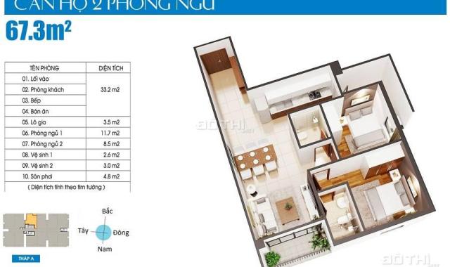 Bán căn hộ Luxcity 67.3m2 giá rẻ hơn CDT 200 triệu, cách PMH 5 phút