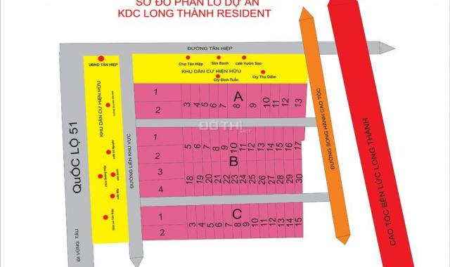 Bán đất giá rẻ tại xã Tân Hiệp, Long Thành, Đồng Nai diện tích 100m2 giá 2.5 triệu/m²