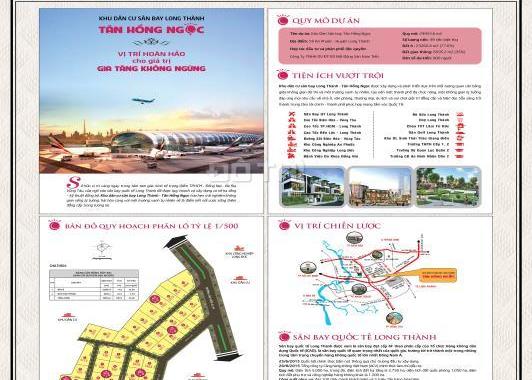 Đất nền 2,6tr/m2 - 500m2 khu dân cư sân bay Long Thành - Tân Hồng Ngọc