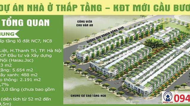 Bán nhà liền kề Cầu Bươu, 37tr/m2 chưa tính xây, ngay sau công viên Chu Văn An