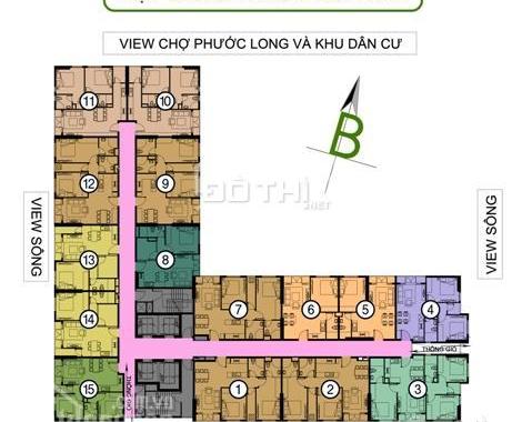 Căn hộ Saigon South Plaza mặt tiền đường Nguyễn Lương Bằng, Quận 7, giá 960tr 2PN