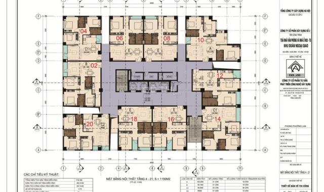 Bán căn hộ chung cư tại dự án khu Ngoại Giao Đoàn, Bắc Từ Liêm, Hà Nội diện tích 88m2 giá 2.4 tỷ
