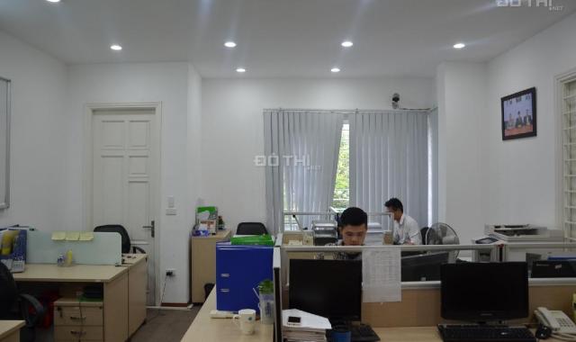 Cho thuê văn phòng 75m2, đầy đủ điều hòa, bàn ghế, rèm, điều hòa, ô tô đỗ cửa, ở gần Trần Duy Hưng