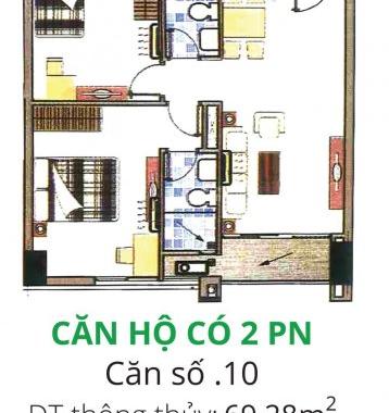 Bán căn hộ Khuông Việt, Q.Tân Phú, DT 68m2, 2PN giá 1.3tỷ, TT chỉ 50% nhân nhà, LH 0909.405.686