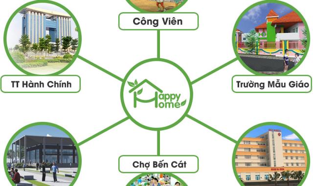 Bán nhà 200 triệu khu đô thị sinh thái Happy Home – Mỹ Phước, Bến Cát
