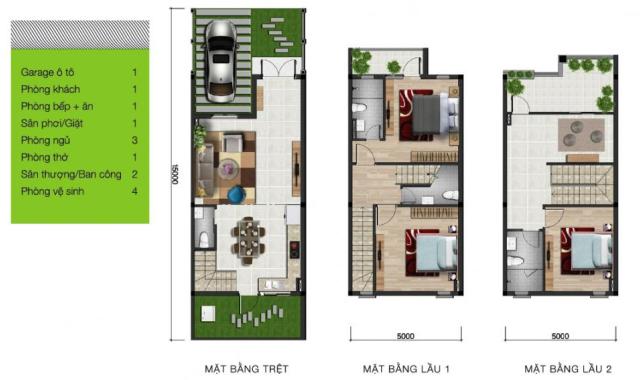 Đi nước ngoài cần nhượng lại 2 căn nhà phố Park Riverside Q9, 151m2, 3PN, 4WC. 0945422577