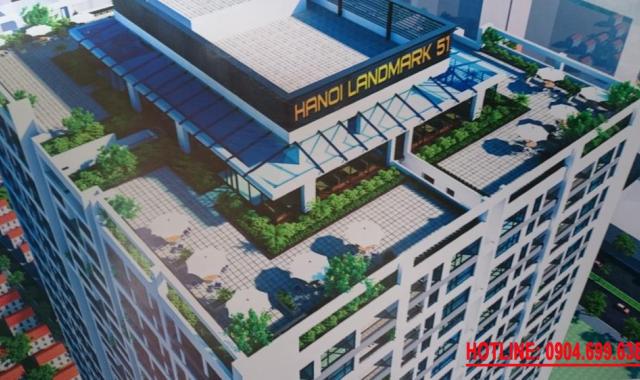 Chung cư Hanoi Landmark 51 giá mới chỉ 1,7 tỷ căn 2 phòng ngủ 76m2