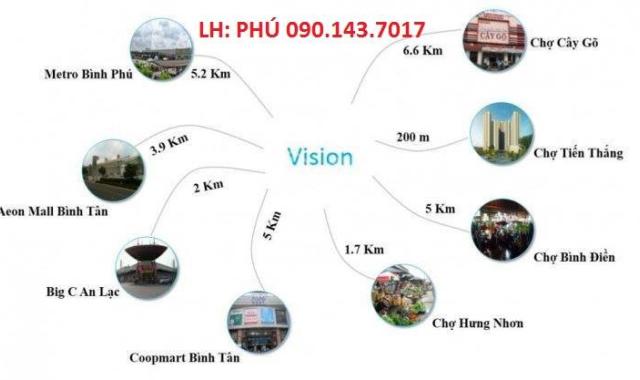 Căn hộ cao cấp Vision-1 Bình Tân, giá tốt nhất khu vực phía tây thành phố