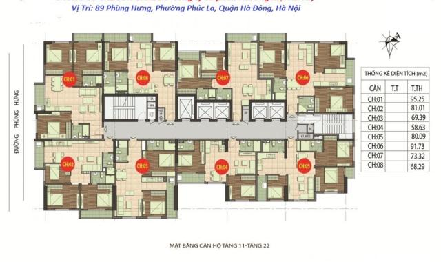 Tôi cần bán căn hộ chung cư 89 Phùng Hưng, căn tầng 1002 DT: 81.1m2, giá: 16tr/m2. LH: 0934646229