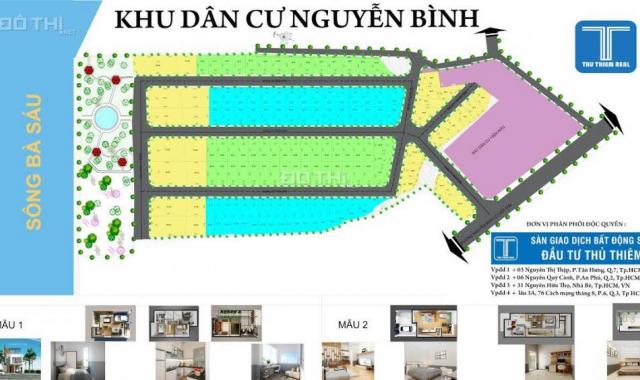 Hot! Bán đất nền sổ đỏ riêng Nguyễn Bình, Nhơn Đức, giá 16 tr/m2 tại Nam Sài Gòn, LH: 0947589191
