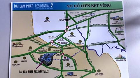 Bán nhà KDC Đại Lâm Phát Residential 1 trệt, 1 lầu, 460tr nhận nhà gần chợ Bình chánh SH riêng