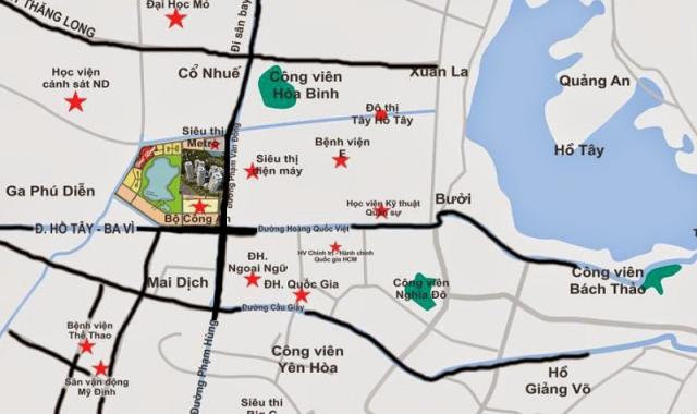 Bán căn hộ chung cư tại đường Phạm Văn Đồng, Cầu Giấy, Hà Nội diện tích 74m2 giá 1 tỷ 9